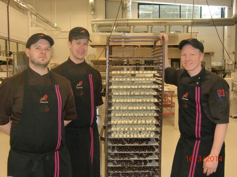 Tuusulalainen kondittorijoukkue  Nordic Pastry Cup -kilpailussa
