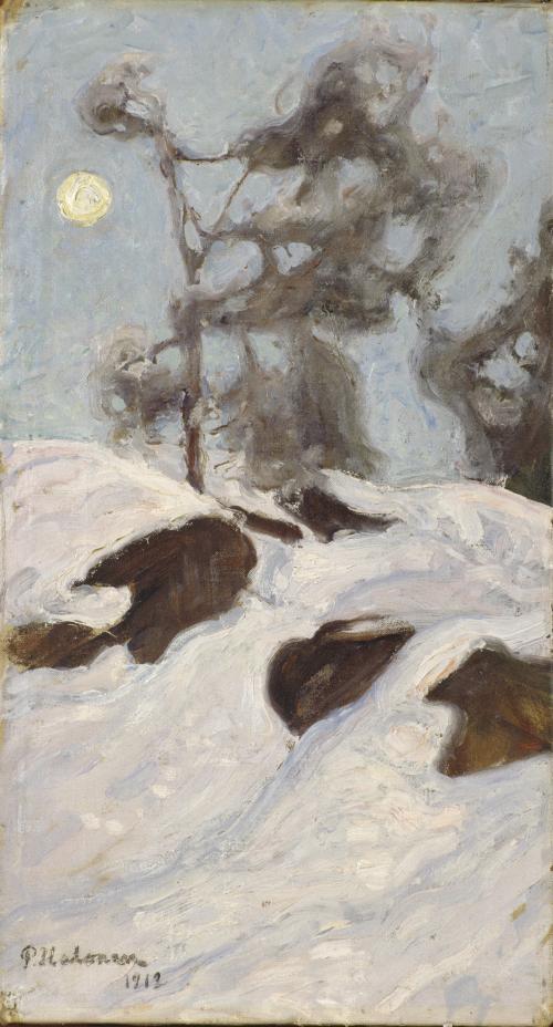 Pekka Halonen, Talvimaisema (Kuutamo) 1912, Pekka Halosen seura