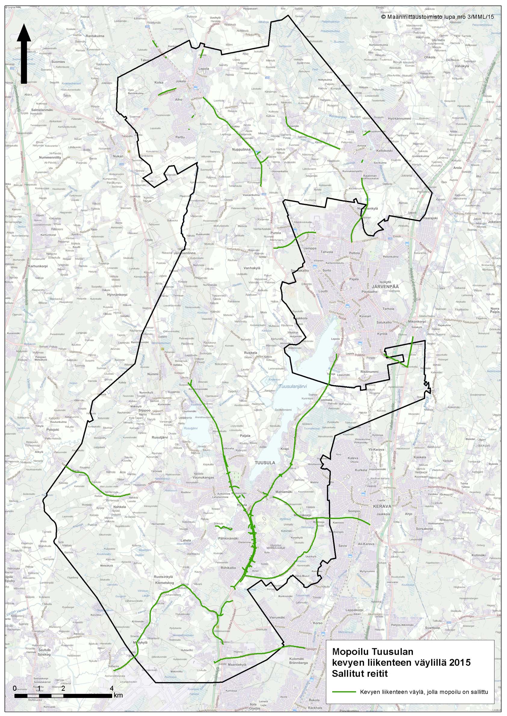 kartta tuusula Kevyt liikenne   Tuusulan kunnan  sivut kartta tuusula